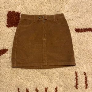 This is a never worn brown skirt from Hollister.